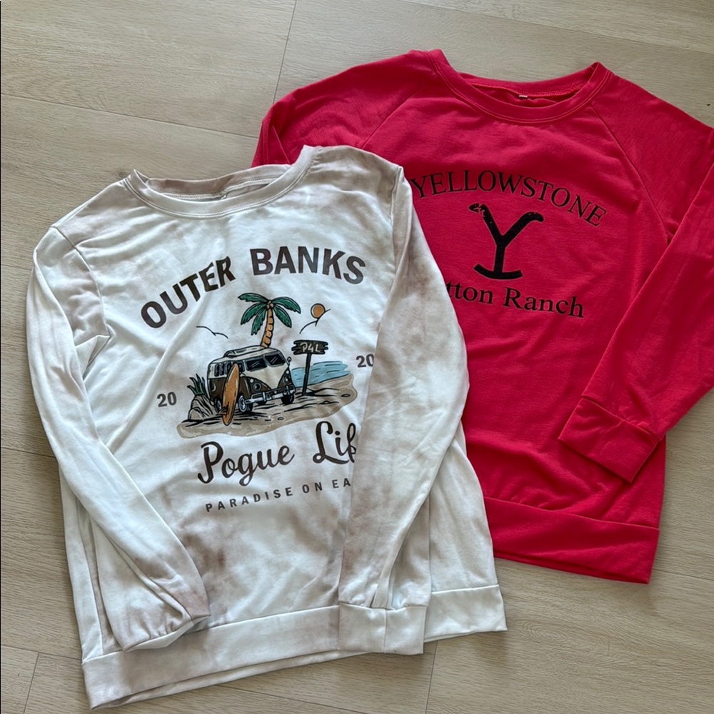 Outer Banks and Yellowstone Graphic Sweatshirts